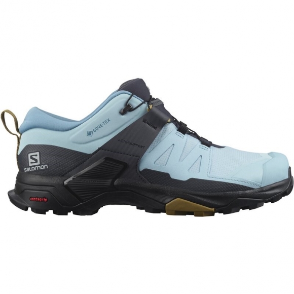 Salomon Damen Multifunktionsschuhe X ULTRA 4 - Kristallblau/Schwarz/Kreuzkümmel