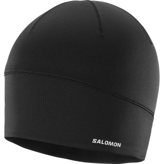 Salomon Herren ACTIVE BEANIE DEEP - DEEP BLACK/Reflective Silver