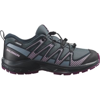 Salomon Kinder Multifunktionsschuhe SHOES XA PRO V8 WP J - Neptun/Kohlenstoff/Pflaumen-Caspia