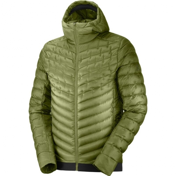 Salomon Herren Daunenjacke OUTLINE DOWN HOODIE - Martini-Olive