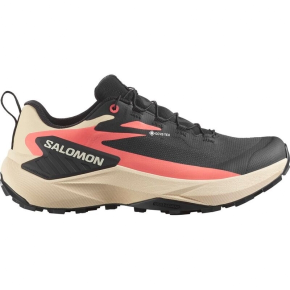 Salomon Damen Trailrunningschuhe SHOES GENESIS GTX W - Schwarz/Zarter Pfirsich/Fusionskoralle