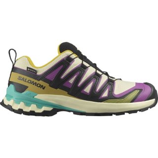Salomon Damen Trailrunningschuhe SHOES XA PRO 3D V9 GTX W - Transparentes Gelb/Schwarz/Wasserfall
