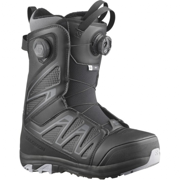 Salomon Damen Snowboot SNOW. BOOTS IVY BOA SJ BOA - Schwarz/Schwarz/Lila Grau