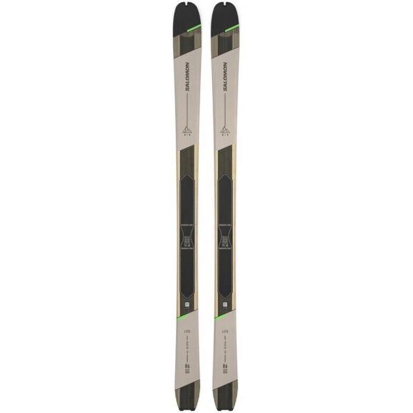 Salomon Herren Freeride Ski N MTN 86 CARB - Regentag/Schwarz/Pastell-Neongrün 1