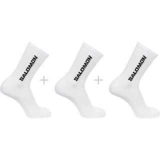 Salomon Herren SOCKS EVERYDAY CREW 3-PACK - WEISS / WEISS / WEISS