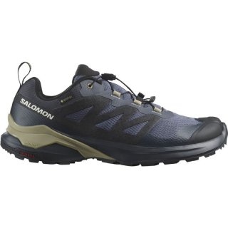 Salomon Herren Trailrunningschuhe SHOES X-ADVENTURE GTX - Grisaille / Schwarz / Schiefergrün