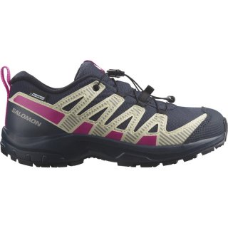 Salomon Kinder Multifunktionsschuhe SHOES XA PRO V8 CSWP J - Tinte/Transparentes Gelb/Pink G