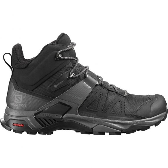 Salomon Herren Multifunktionsstiefel Herren Wanderstiefel X ULTRA 4 Mid - Schwarz/Magnet/Perlblau