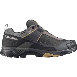 Salomon Herren Multifunktionsschuhe SHOES X ULTRA 5 WIDE GTX Dark - Dunkelgrau/Asphalt/Weide