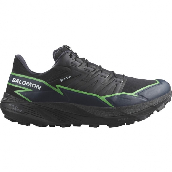 Salomon Herren Trailrunningschuhe SHOES THUNDERCROSS GTX - Schwarz/Grüner Gecko/Schwarz