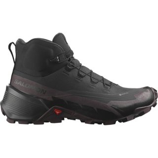 Salomon Damen Multifunktionsstiefel SHOES CROSS HIKE MID GTX 2 W - Schwarz/Schokoladenpflaume/Schwarz