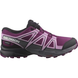 Salomon Kinder Multifunktionsschuhe SHOES SPEEDCROSS WP J - Pflaumen-Caspia/Orchideenstrauß/Schwarz