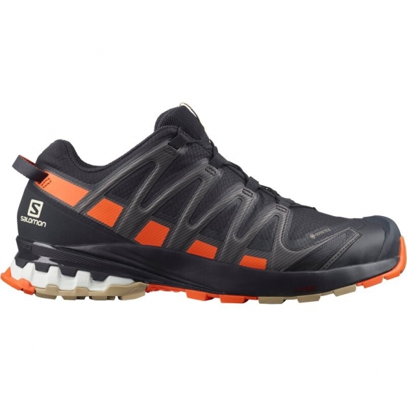 Salomon Herren Trailrunningschuhe XA PRO 3D v8 - Nachthimmel/Rotorange/Safari