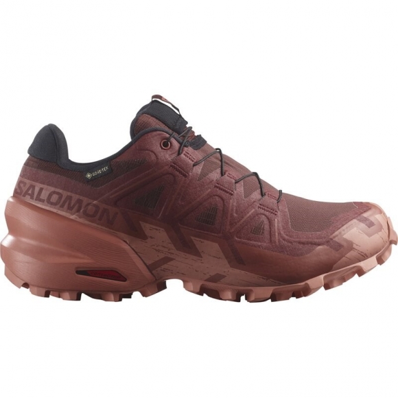 Salomon Damen Trailrunningschuhe SHOES SPEEDCROSS 6 GTX W Rum - Rumrosine/Scheunenrot/Canyon-Ton
