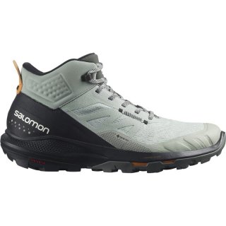 Salomon Herren Multifunktionsstiefel SHOES OUTpulse Mid GTX Wrought - Schmiedeeisen/Schwarz/Leuchtendes Orange