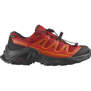 Salomon Kinder Walkingschuhe SHOES X ULTRA GTX J - Fahrradrot/Schwarz/Flammenrot