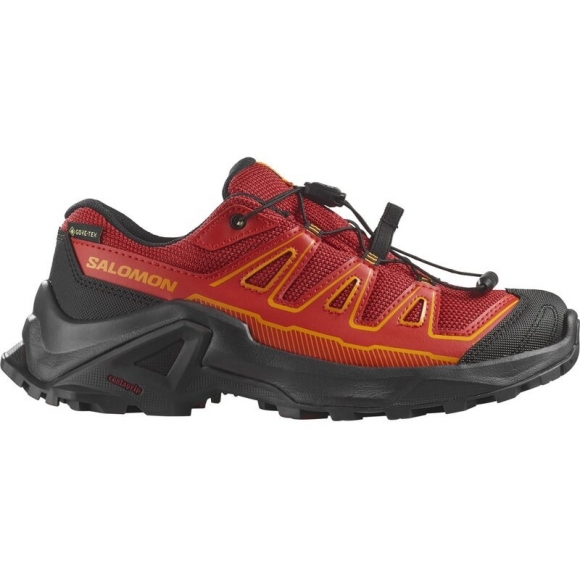 Salomon Kinder Walkingschuhe SHOES X ULTRA GTX J - Fahrradrot/Schwarz/Flammenrot