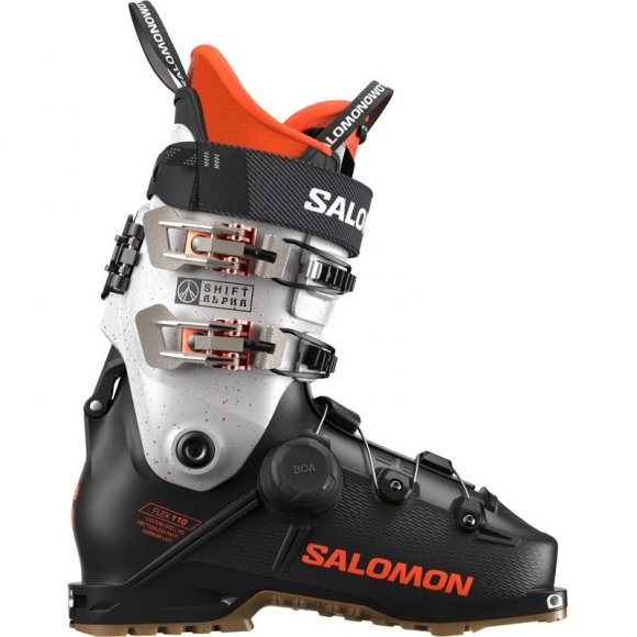 Salomon Herren Ski-Schuhe ALP. BOOTS SHIFT ALPHA BOA 110 - Schwarz/Orange Tiger/Orange Tiger