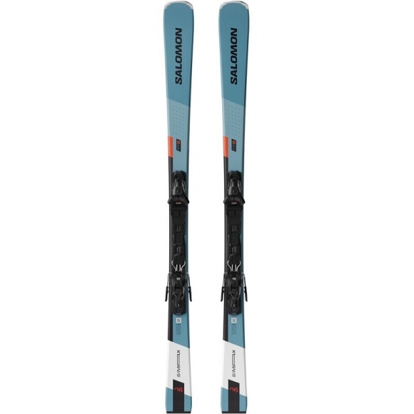 Salomon Herren All-Mountain Ski E - Tahiti-Türkis/Hellrot/Schwarz