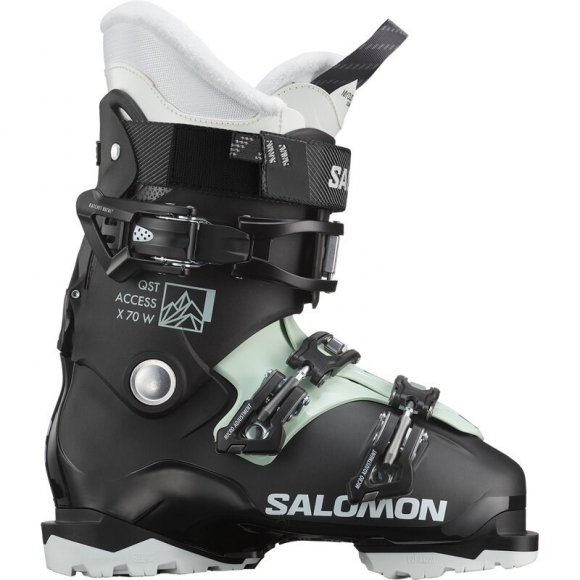 Salomon Damen Ski-Schuhe ALP. BOOTS QST ACCESS X70 W GW - Schwarz/Weißmoos/Silber Metallic