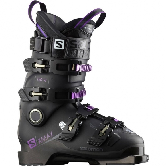 Salomon Damen Skischuhe "X MAX - Schwarz/Metallic-Schwarz/Lila