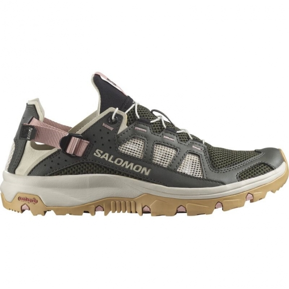 Salomon Damen Sandalen SHOES TECHAMPHIBIAN 5 W - Torf/Regentag/Hyma-Rosa