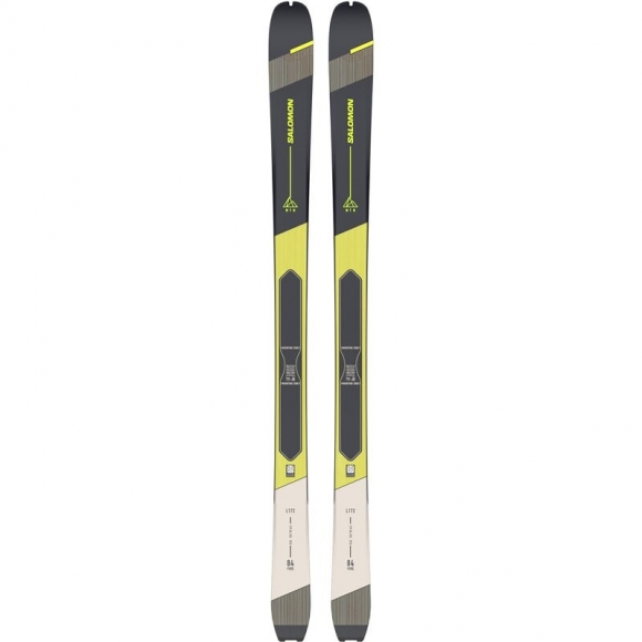 Salomon Herren Freeride Ski N MTN 84 PURE Rainy - Regentag/Pastell-Neon-Limette 1/Schwarz