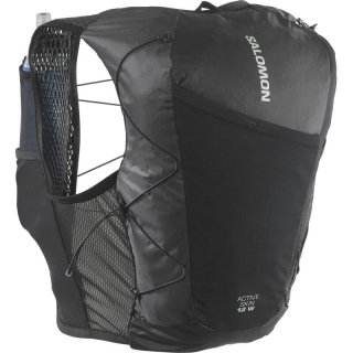 Salomon Rucksack ACTIVE SKIN 12 Women SET - SCHWARZ/METALL