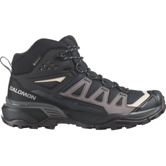 Salomon Damen Trekkingstiefel SHOES X ULTRA 360 MID GTX - Schwarz/Pflaumenkätzchen/Schiefer