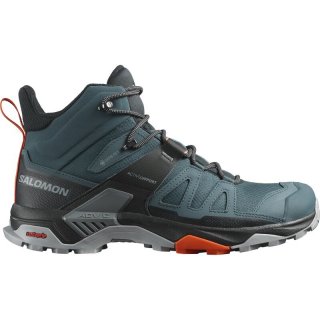 Salomon Herren Multifunktionsstiefel SHOES X ULTRA 4 MID GTX - Sternengucker/Schwarz/Scharlachroter Ibis