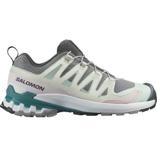 Salomon Damen Trailrunningschuhe SHOES XA PRO 3D V9 W - Gull/White/Bleached Aqua
