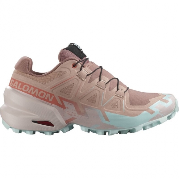 Salomon Damen Trailrunningschuhe SHOES SPEEDCROSS 6 W - Mahagonirose/Gedämpftes Violett/Eisiges Aqua