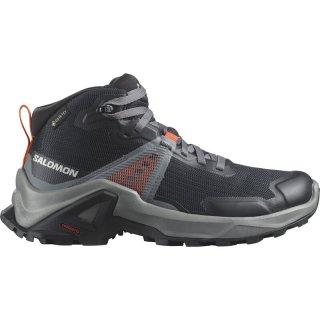 Salomon Kinder Multifunktionsstiefel SHOES X RAISE MID GTX J - Schwarz/Stiller Farbton/Drachenfeuer