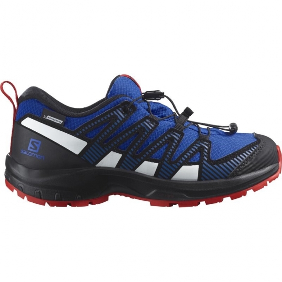 Salomon Kinder Multifunktionsschuhe SHOES XA PRO V8 CSWP J - Lapisblau/Schwarz/Feuriges Rot