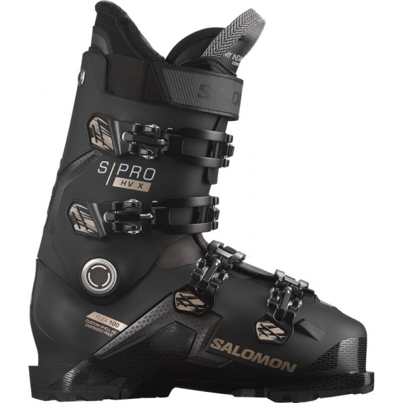 Salomon Herren Ski-Schuhe ALP. BOOTS - Schwarz/Beluga/Titan 1 Metallic