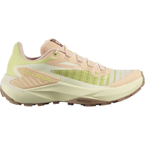 Salomon Damen Trailrunningschuhe SHOES GENESIS W Almond - Mandelcreme/Transparentes Gelb/Sonne