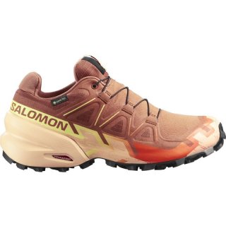 Salomon Damen Trailrunningschuhe SHOES SPEEDCROSS 6 GTX W - Pekannussbraun/Mandelcreme/Sonnenlimette