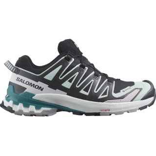 Salomon Damen Trailrunningschuhe SHOES XA PRO 3D V9 GTX W - Schwarz/Gebleichtes Aquamarin/Hafenblau