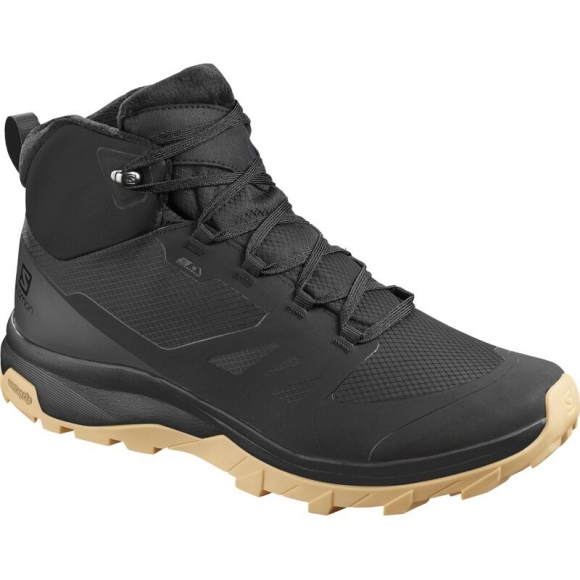 Salomon Herren Schuhe OUTsnap CSWP - Schwarz/Ebenholz/Gummi a