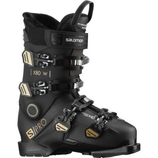 Salomon Damen Skischuhe - SCHWARZ/Beluga/Gold