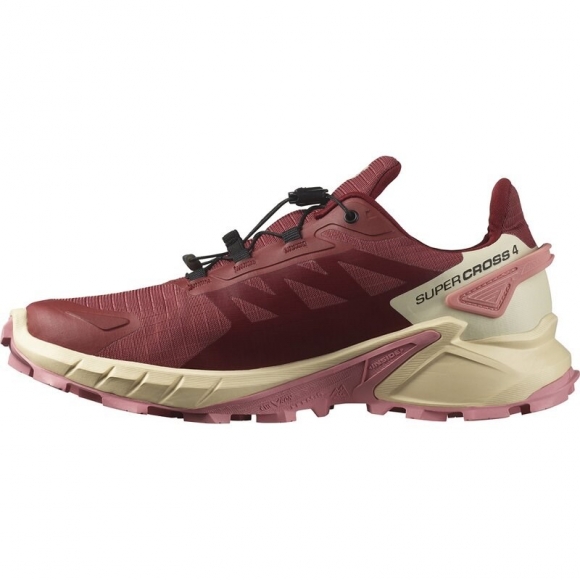 Salomon Damen Trailrunningschuhe SHOES SUPERCROSS 4 GTX W - Kuhhaut/Syrah/Rosé