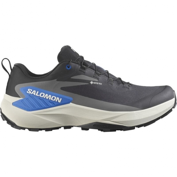 Salomon Herren Trailrunningschuhe SHOES GENESIS GTX - Schwarz/Mondfelsen/Französischblau