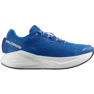 Salomon Herren Laufschuhe SHOES AERO GLIDE 3 French - French Blue/Weiß/Cherry Tomato