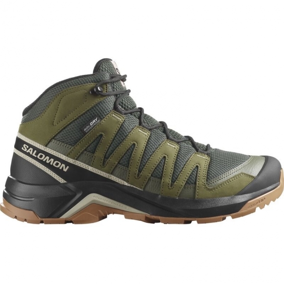 Salomon Herren Multifunktionsstiefel SHOES X-ADVENTURE RECON MID GTX - Torf/Martini-Olive/Oxford Tan