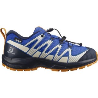 Salomon Kinder Multifunktionsschuhe SHOES XA PRO V8 CSWP J Palace - Palastblau/Marineblau/Butterscotch
