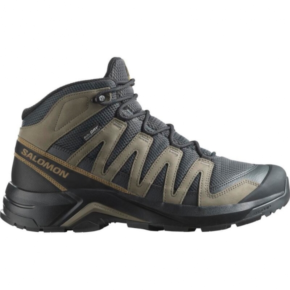 Salomon Herren Multifunktionsstiefel SHOES X-ADVENTURE RECON MID GTX - Asphalt/Falcon/Coyote Brown