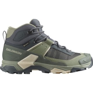 Salomon Damen Trekkingstiefel SHOES X ULTRA 5 MID GTX W - Turbulenz/Sedona Salbei/Zarter Pfirsich