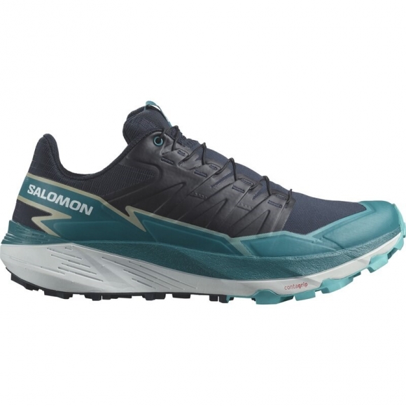 Salomon Herren Trailrunningschuhe SHOES THUNDERCROSS - Kohlenstoff/Tahitianische Flut/Pfau Blau