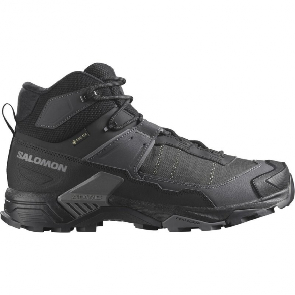 Salomon Herren Multifunktionsstiefel SHOES X ULTRA 5 MID WIDE GTX - Schwarz/Asphalt/Castlerock
