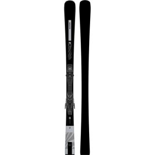 Salomon Damen All-Mountain Ski E - Schwarz/Silber Metallic